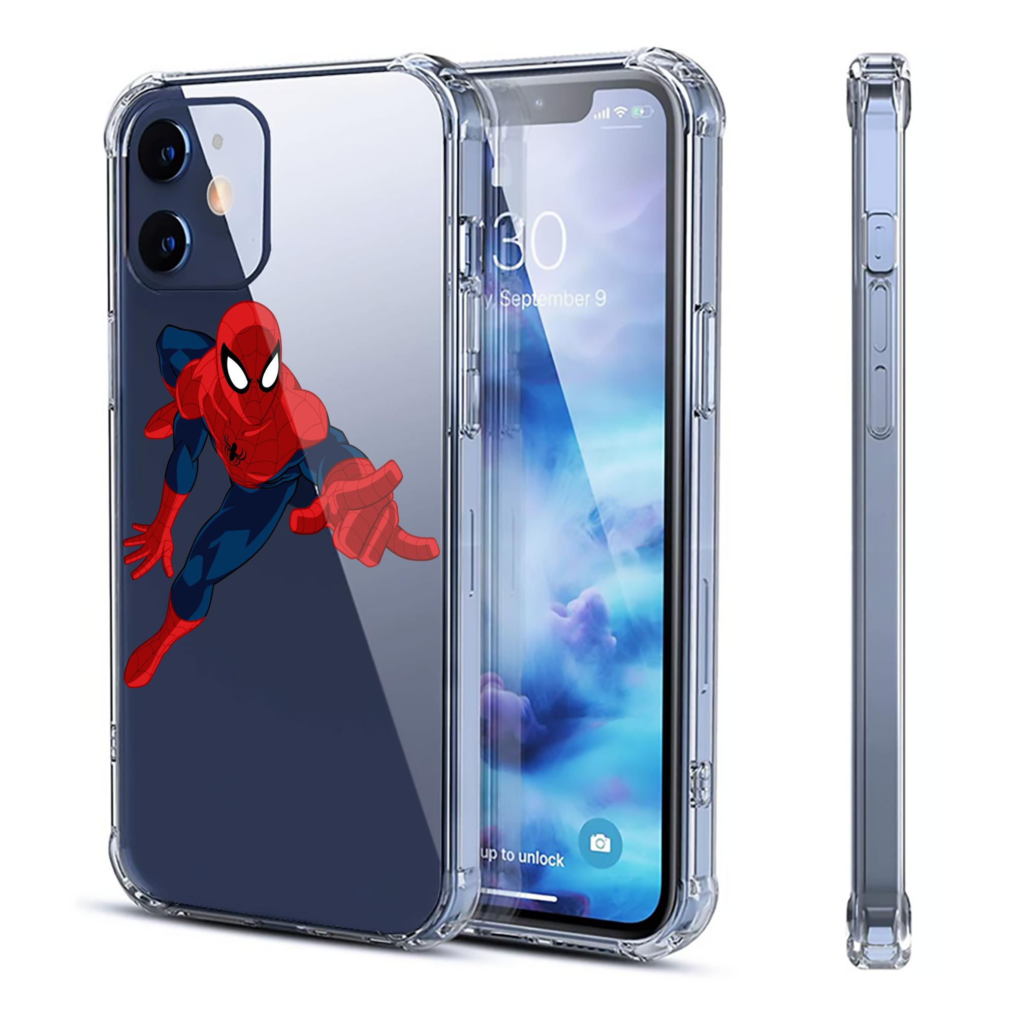（画像用） アベンジャーズ The Avengers 【iPhone 12シリーズ対応】透明スマホケース（クリアソフトケース）